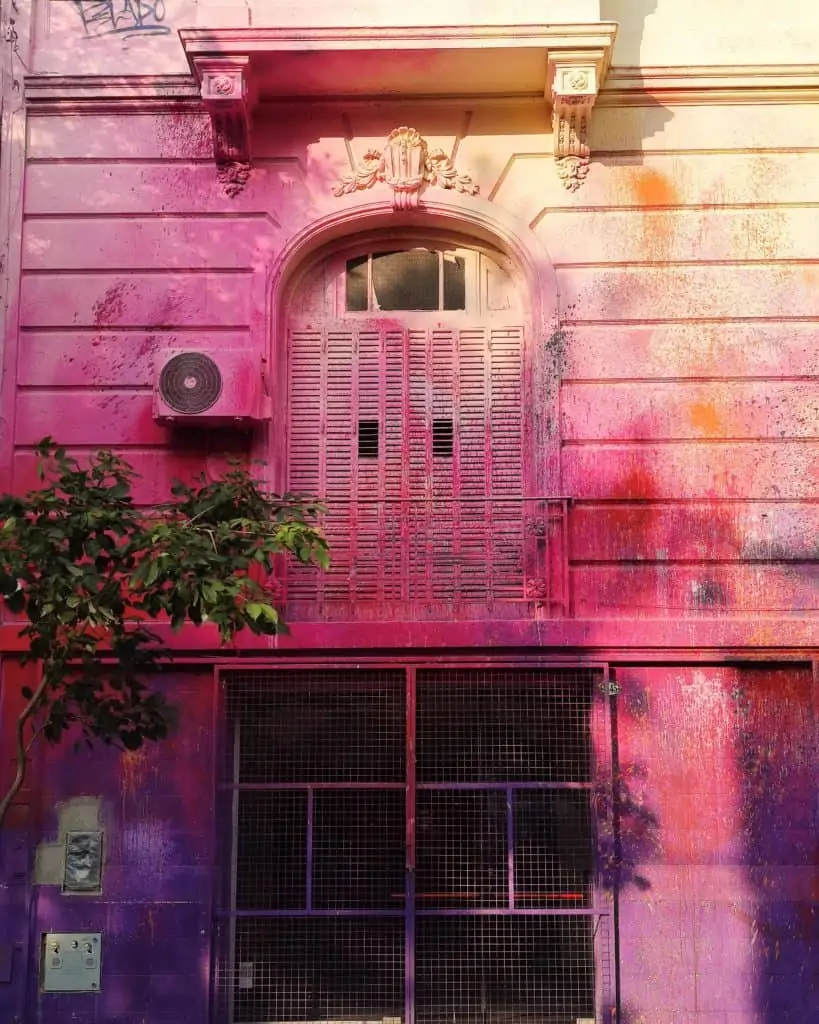 Palermo soho różowy budynek