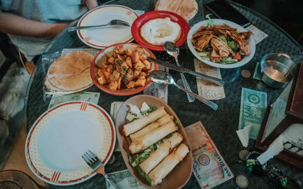 Best Lebanese Food mezze: spread