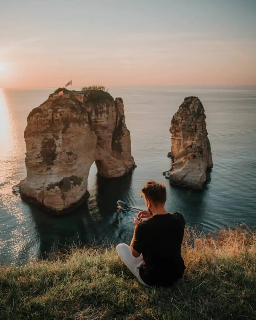 Pigeon rocks beirut