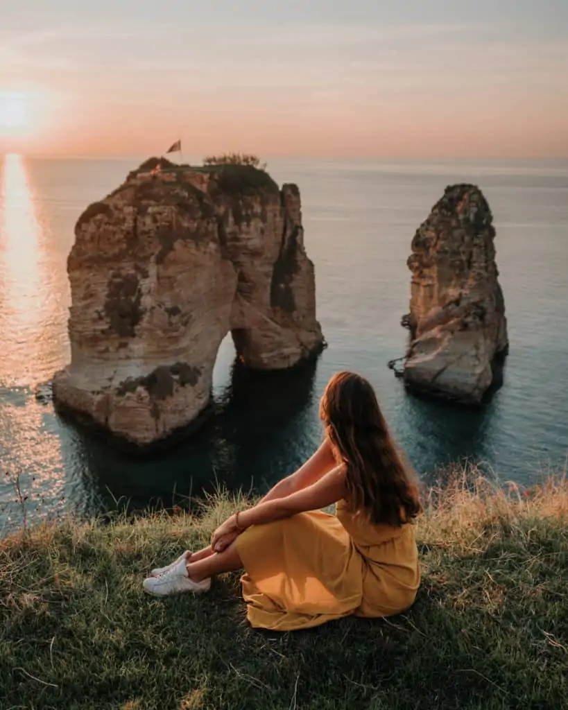 Pigeon rocks Beirut