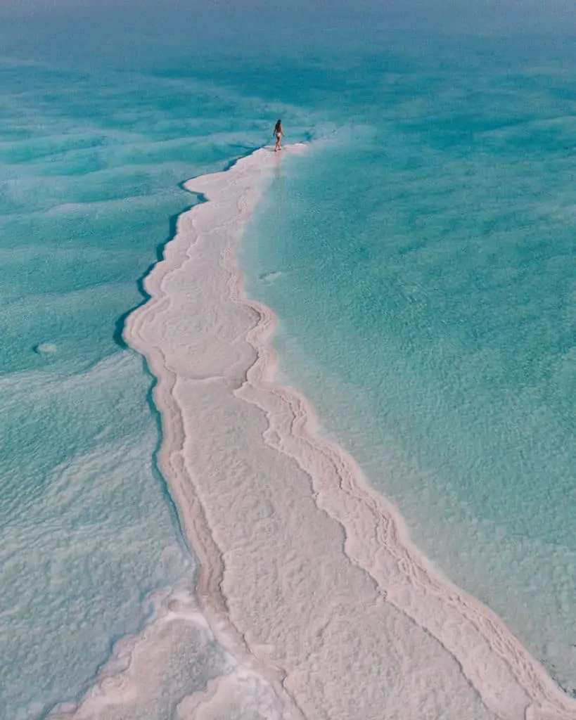 solne formacje "molo" Morze Martwe Izrael najlepsze miejsca