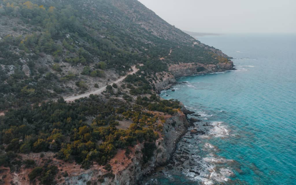 Półwysep Akamas z drona Cypr
