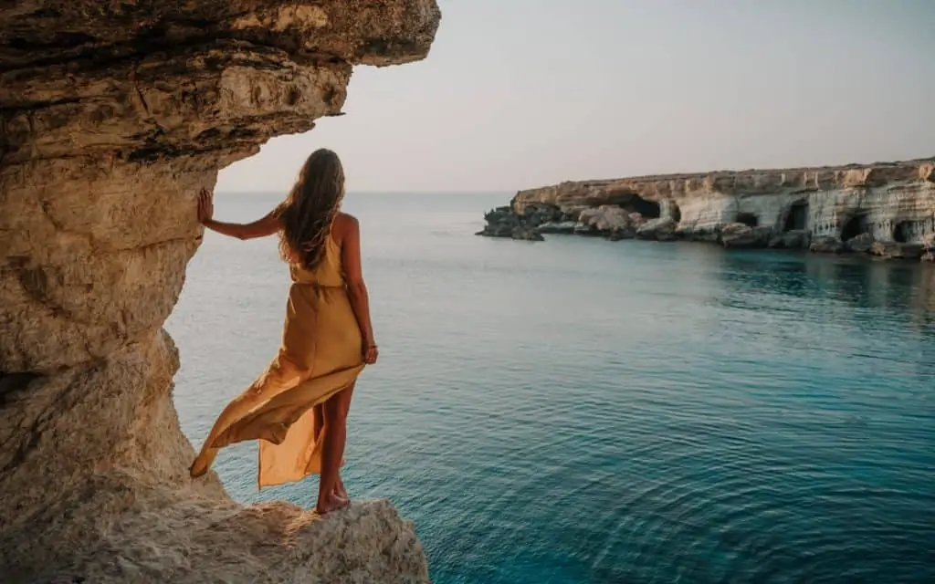 Sea Caves Ayia Napa sunset spot in Cyprus