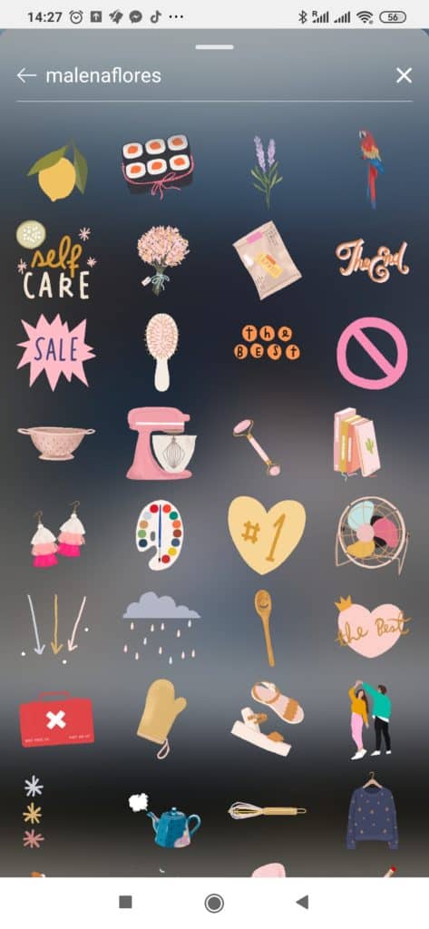malenaflores best free stickers for instagram stories