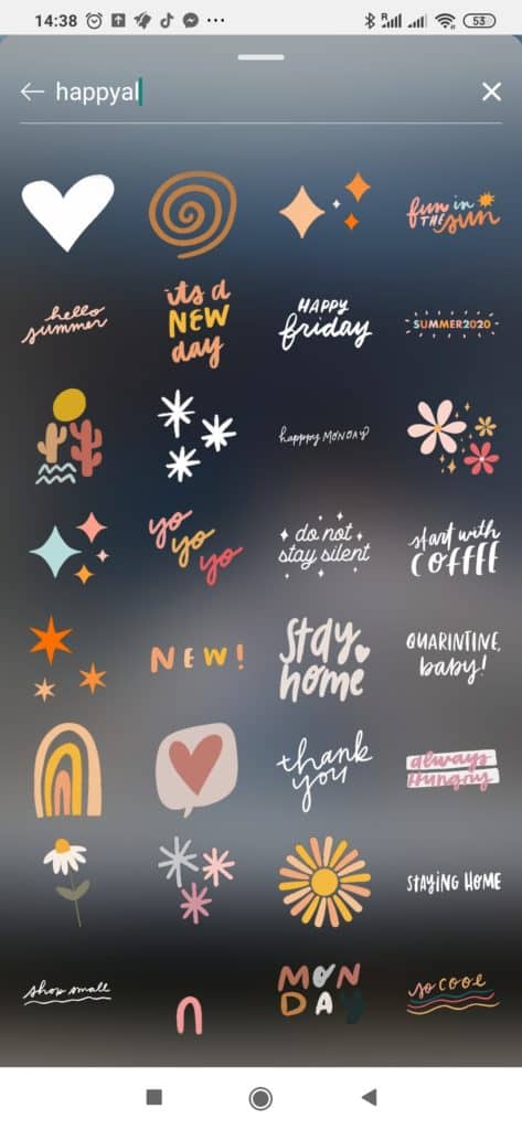 happyal most beautiful instagram stories stickers