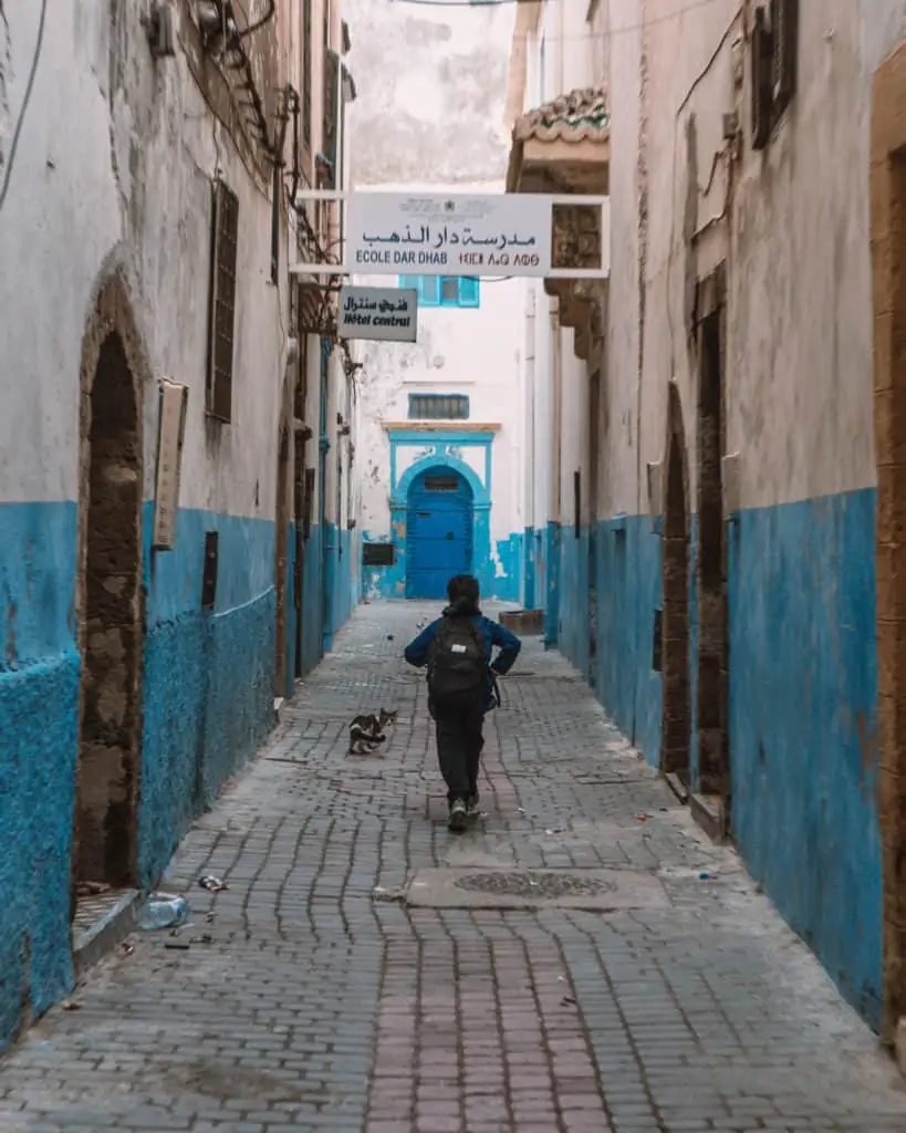 essaouira uliczka maroko co zobaczyć