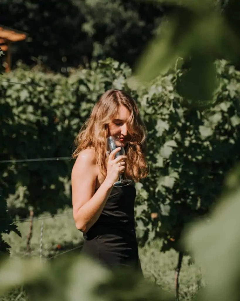 girl drinking wine balaton hungary best wineries