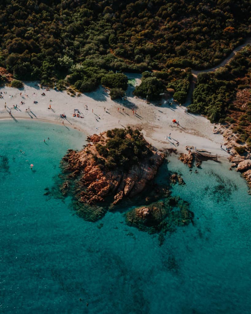 plaża z drona Sardynia