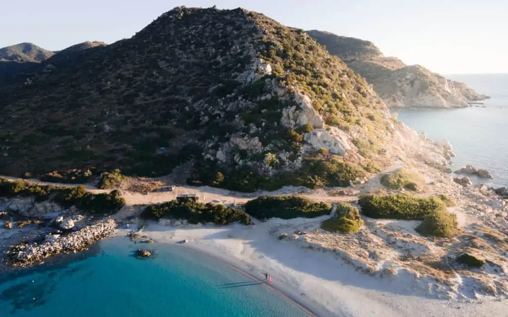 spiaggia punta molentis sunrise what to see on Sardinia