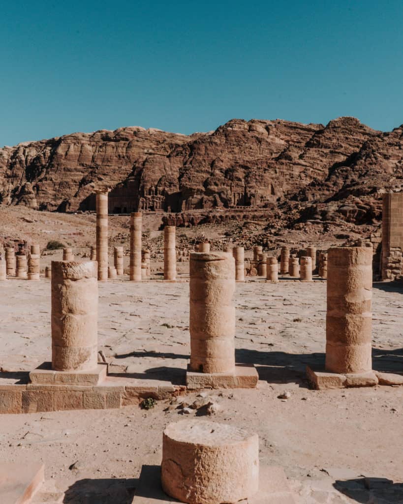 ruiny petra jordania