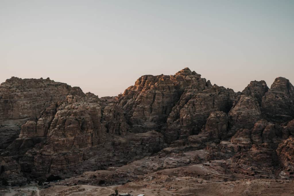 widok na petrę zachód słońca jordania petra informacje praktyczne