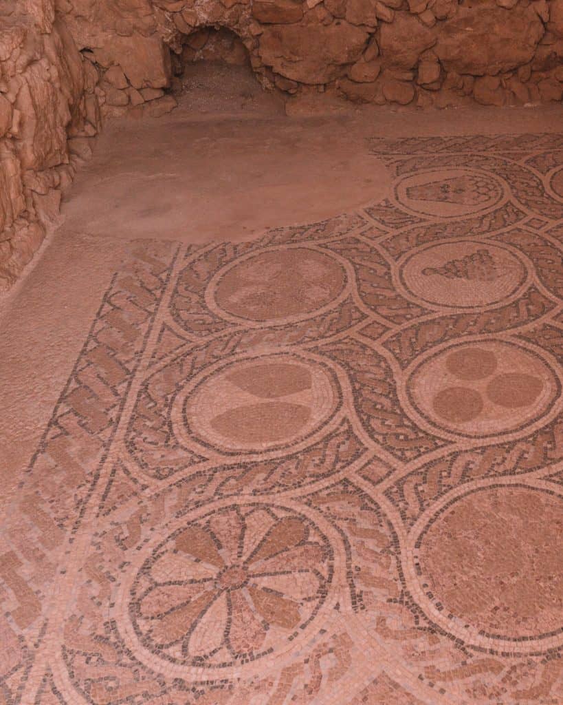 podłoga mozaika twierdza masada izrael