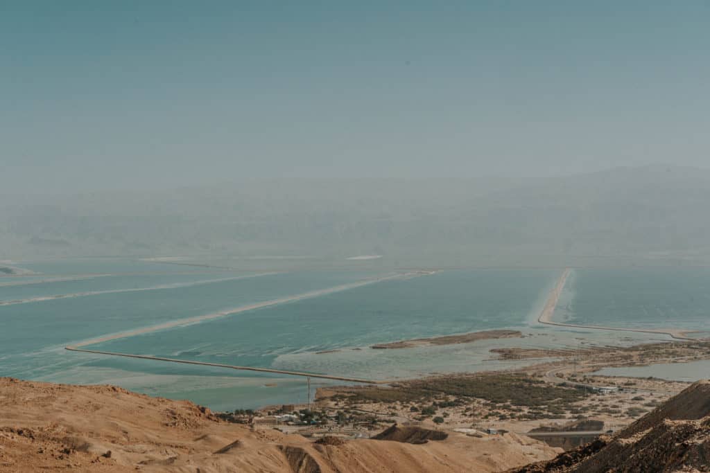 ein gedi widok na morze martwe izrael
