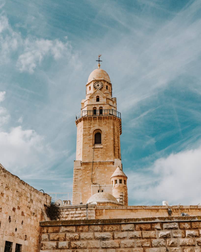 wieża pokój ostatniej wieczerzy jerozolima izrael