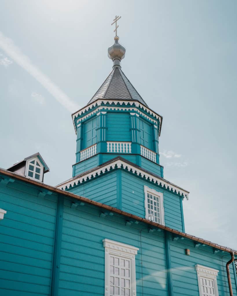 wieża błękitna cerkiew w narwi co zobaczyć podlasie